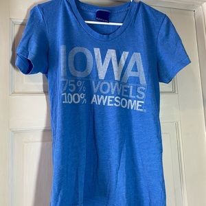 Fun lightweight Iowa tee shirt